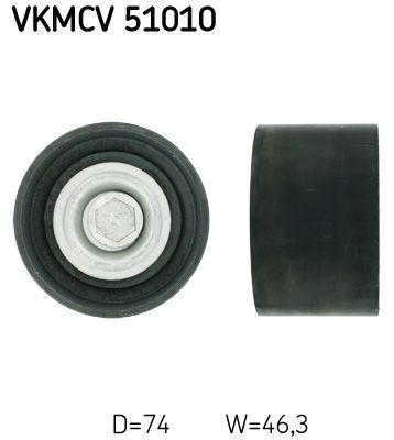 SKF Umlenk-/Führungsrolle, Keilrippenriemen (VKMCV 51010)