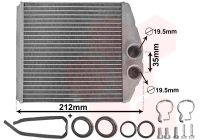 VAN WEZEL Wärmetauscher, Innenraumheizung (37006354) Thumbnail