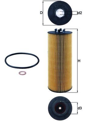 KNECHT Ölfilter (OX 164D)