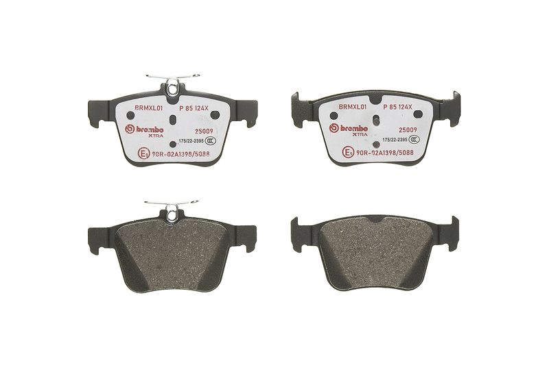 BREMBO Bremsbelagsatz, Scheibenbremse (P 85 124X)