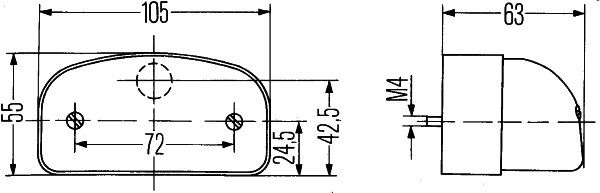 HELLA Kennzeichenleuchte (2KA 001 386-281)