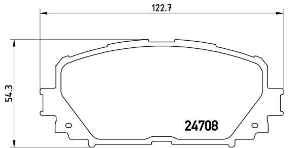 BREMBO Bremsbelagsatz, Scheibenbremse (P 83 101)