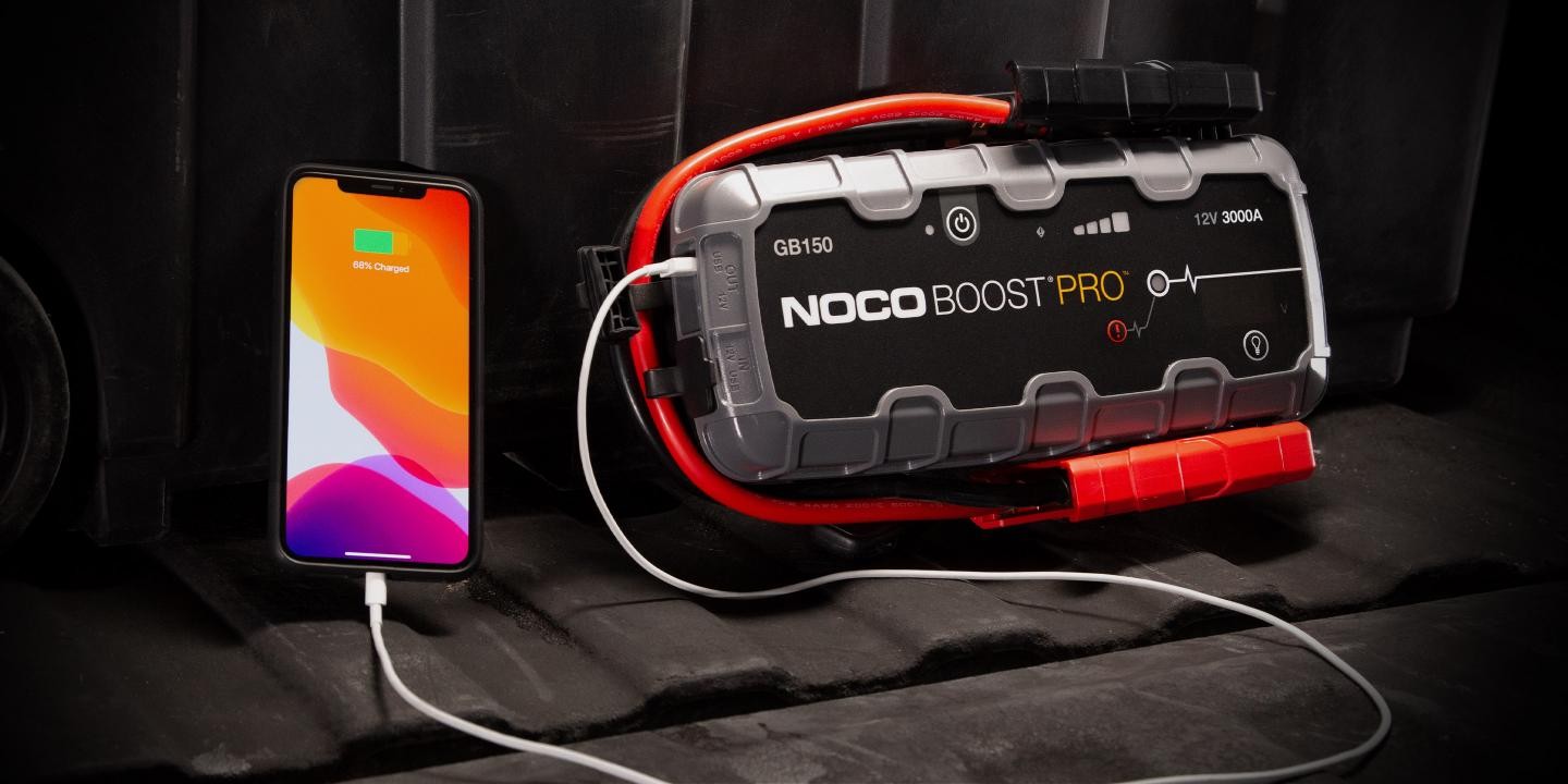 NOCO Starthilfe-Gerät Genius Boost 12 V-Lithium, 3000A + Lader
