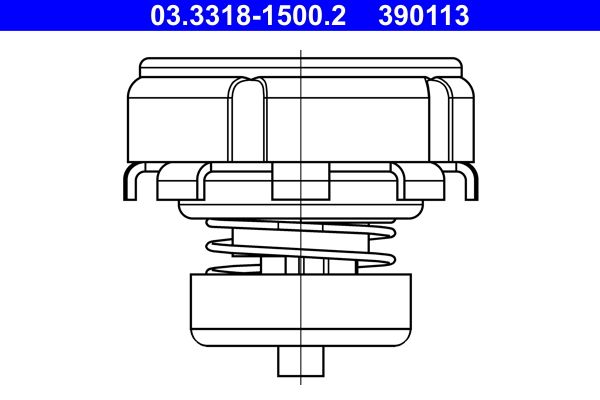 ATE Reparatursatz, Hauptbremszylinder (03.3318-1500.2)