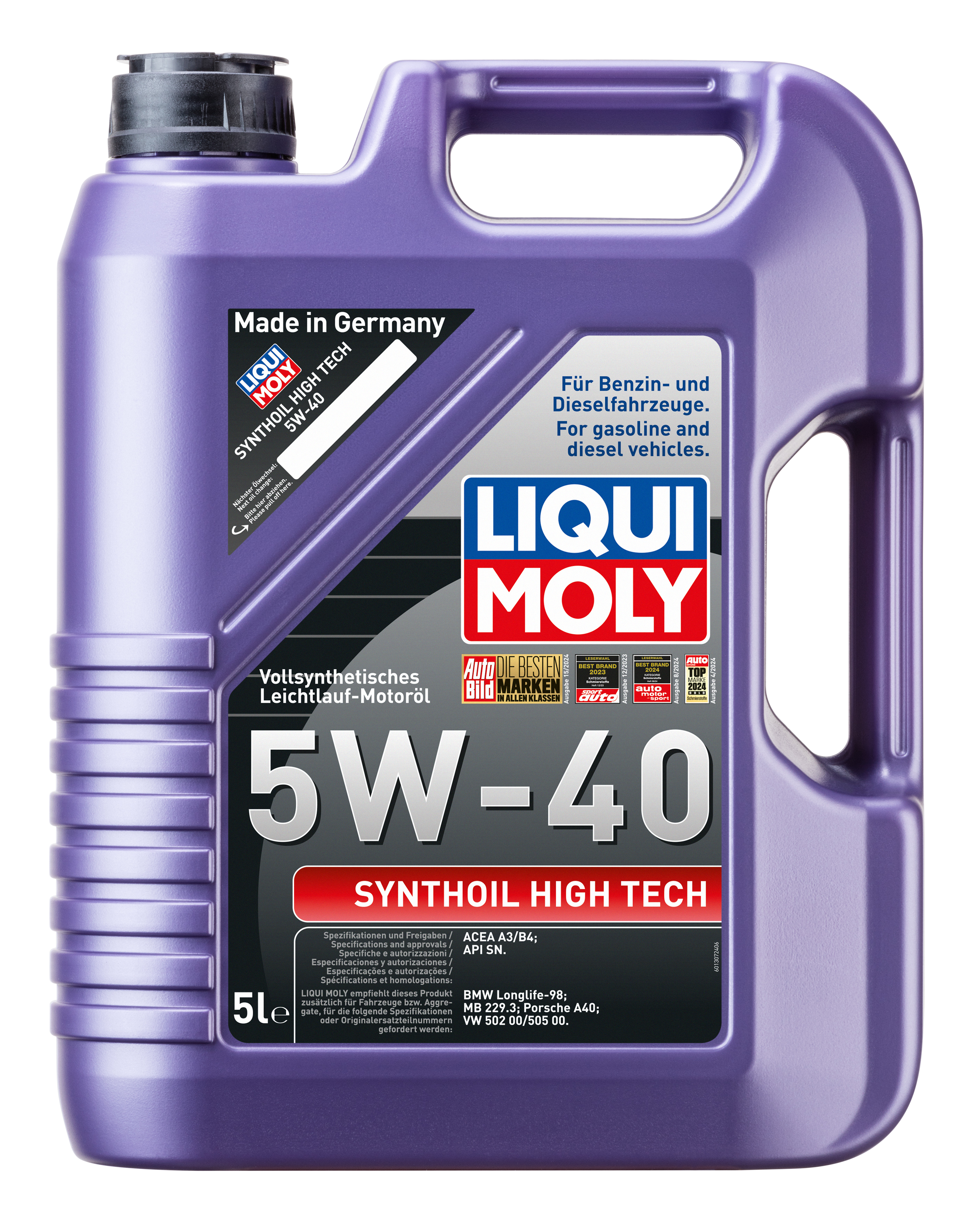 LIQUI MOLY Synthoil High Tech 5W-40, 5 l (1307)