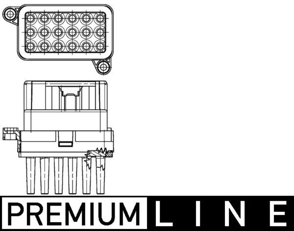 MAHLE Regler, Innenraumgebläse (ABR 95 000P)