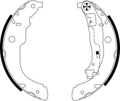 HELLA Bremsbackensatz (8DB 355 003-031)