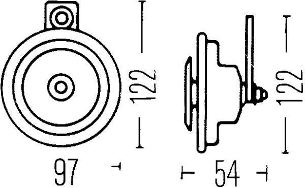 HELLA Horn (3AL 002 952-811) 4082300279375 3AL 002 952-811