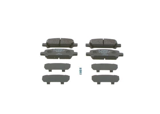 BOSCH Bremsbelagsatz, Scheibenbremse (0 986 494 445)
