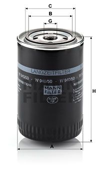 MANN-FILTER Ölfilter (W 940/50)