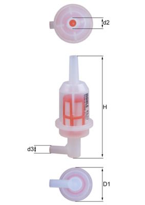 MAHLE Kraftstofffilter (KL 33) Thumbnail
