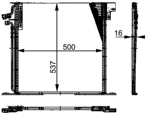 MAHLE Kondensator, Klimaanlage (AC 180 000P)