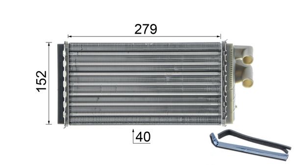MAHLE Wärmetauscher, Innenraumheizung (AH 98 000P) MAHLE Wärmetauscher, Innenraumheizung (AH 98 000P)