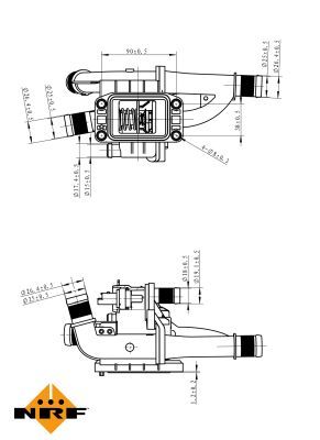 NRF Thermostat, Kühlmittel (725163) NRF Thermostat, Kühlmittel (725163)