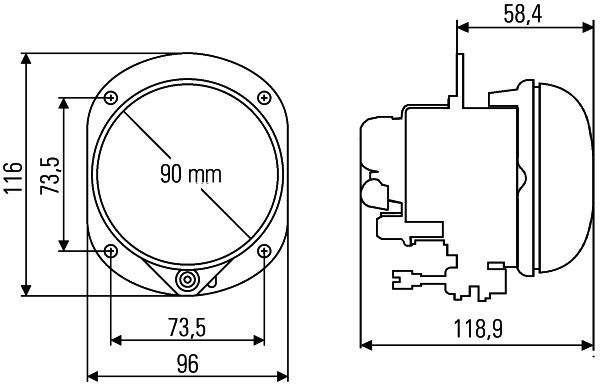 HELLA Fernscheinwerfer (1F0 010 293-001)