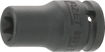 HAZET Schlag- ∙ Maschinenschrauber Steckschlüsseleinsatz ∙ TORX® 850S-E8 ∙ Vierkant6,3 mm (1/4 Zoll) ∙ Außen TORX® Profil ∙ E8