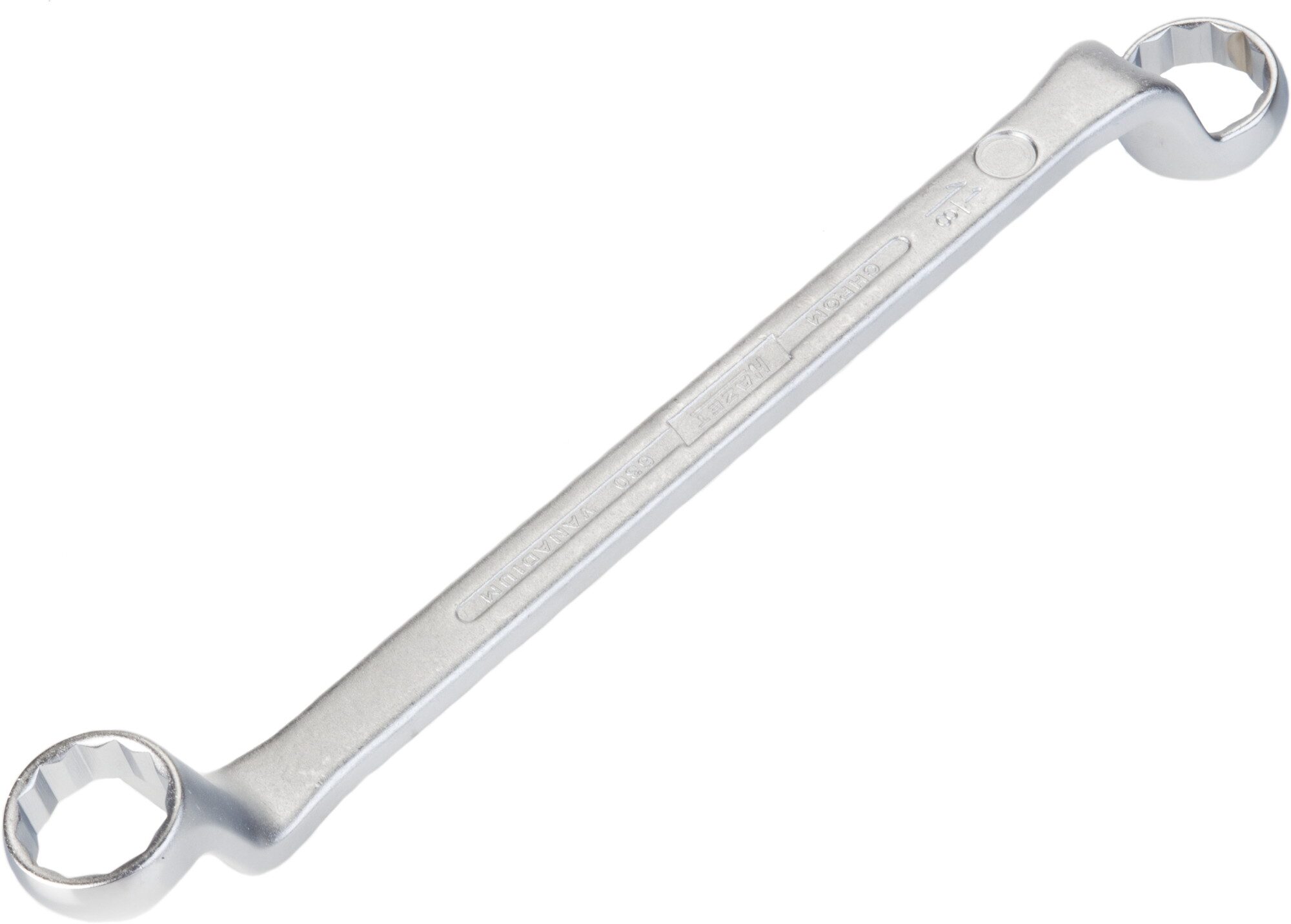 HAZET Doppel-Ringschlüssel 630A-1X1.1/8 ∙ Außen-Doppel-Sechskant Profil ∙ 1 x 1.1⁄8 ″