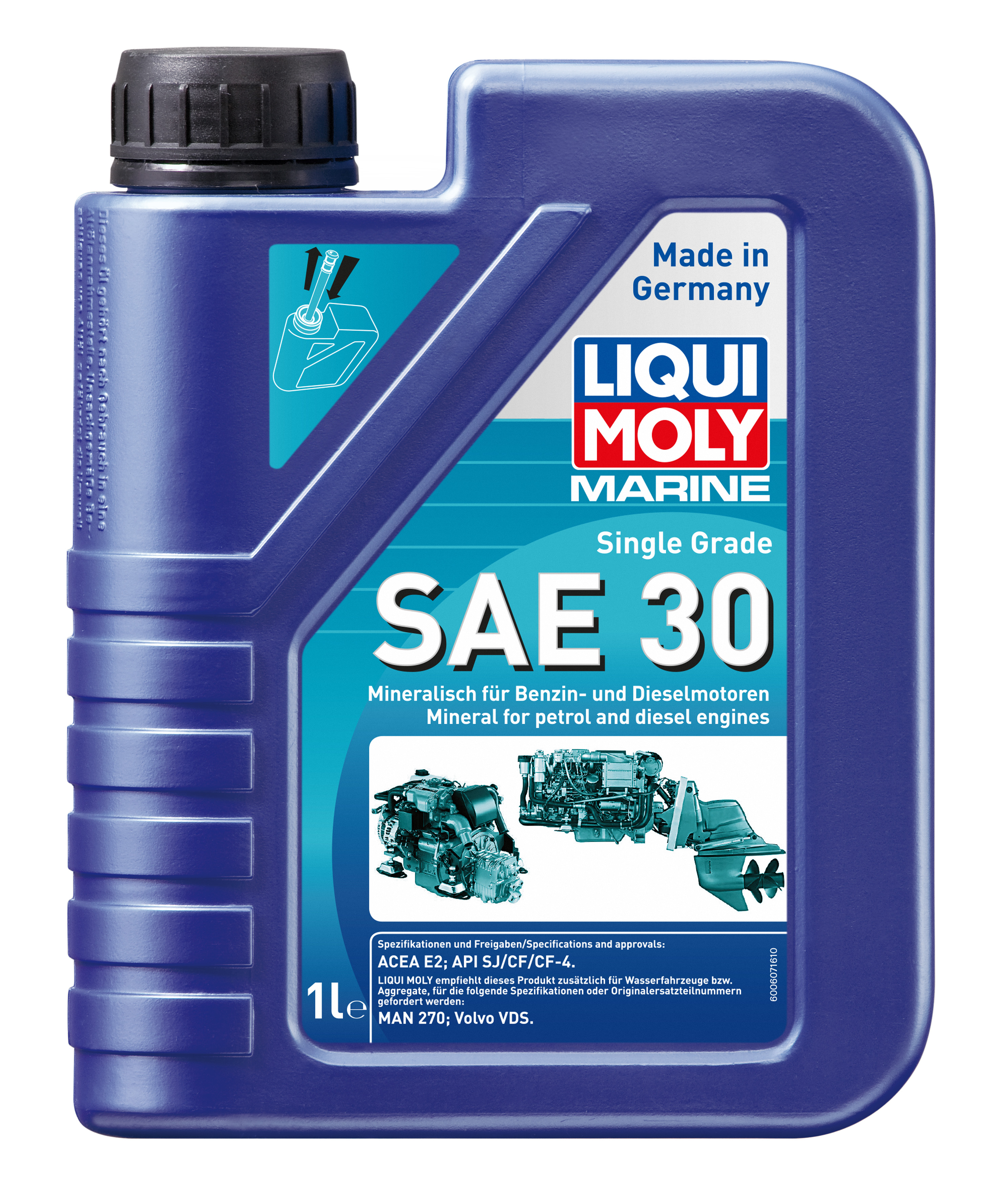 LIQUI MOLY Marine Single Grade SAE 30, 1 l (25065)