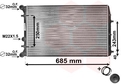 VAN WEZEL Kühler, Motorkühlung (76002006) 5410909219352 76002006