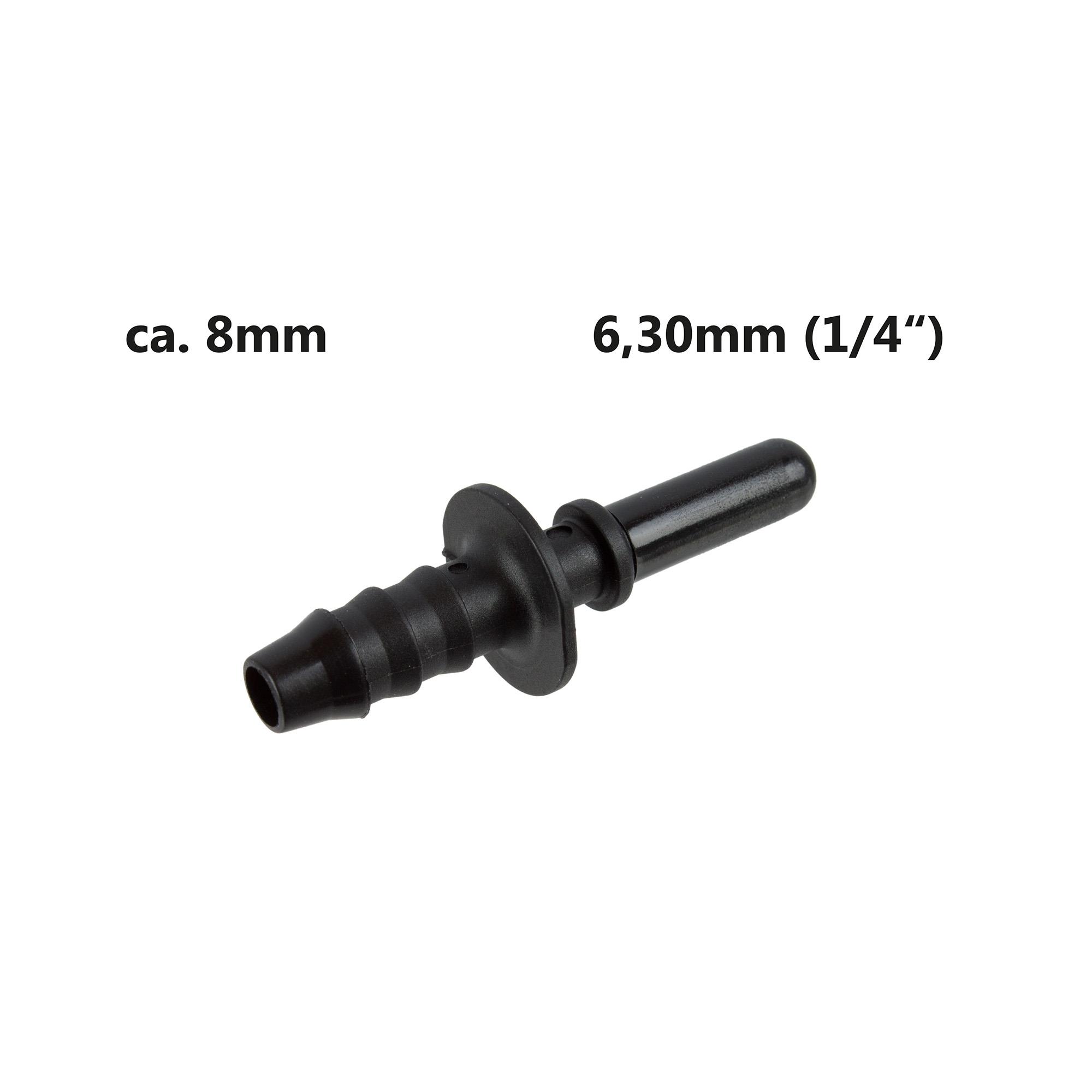 Männlichen-Steckverbinder SAE 6,30 (1/4") auf 8 mm Leitung