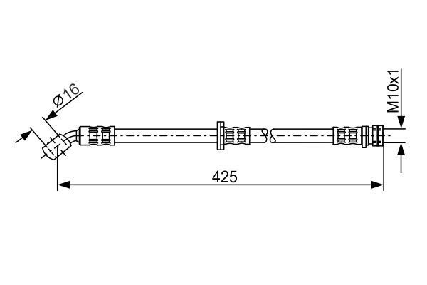 BOSCH Bremsschlauch (1 987 481 142) Thumbnail
