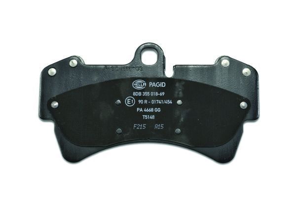 HELLA Bremsbelagsatz, Scheibenbremse (8DB 355 018-691) HELLA Bremsbelagsatz, Scheibenbremse (8DB 355 018-691)