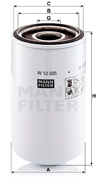 MANN-FILTER Ölfilter (W 12 205)