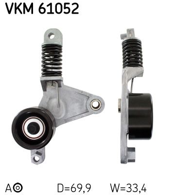 SKF Spannrolle, Keilrippenriemen (VKM 61052)