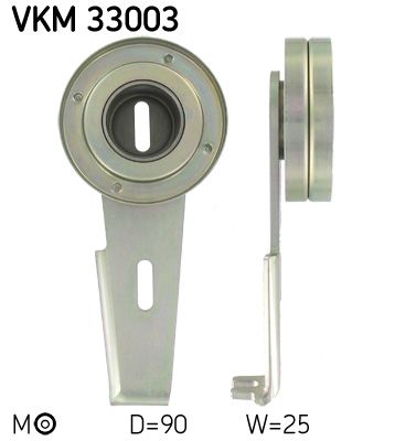 SKF Spannrolle, Keilrippenriemen (VKM 33003)