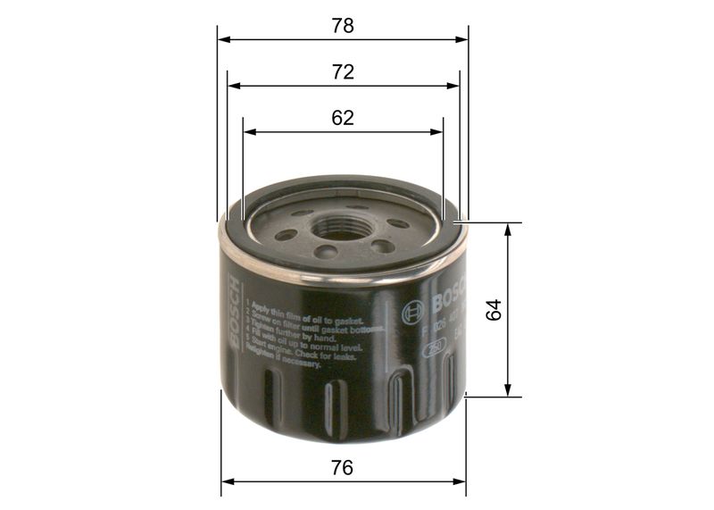 BOSCH Ölfilter (F 026 407 302)