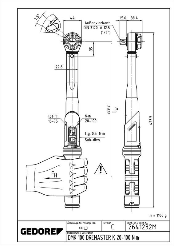 GEDORE Drehmomentschlüssel (DMK 100)