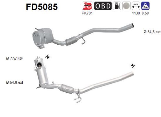 AS Ruß-/Partikelfilter, Abgasanlage (FD5085)