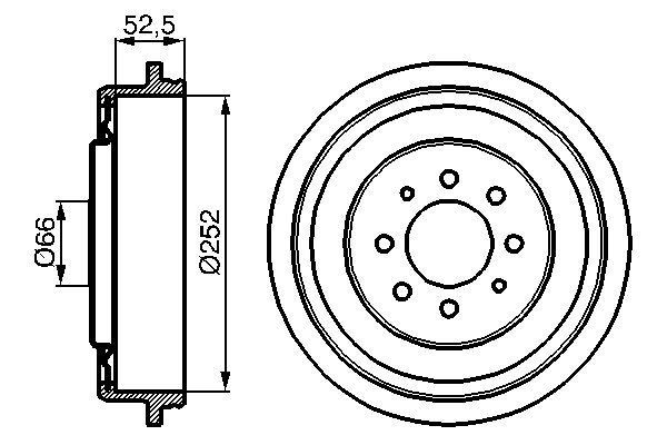BOSCH Bremstrommel (0 986 477 067)