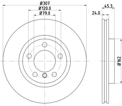 HELLA Bremsscheibe (8DD 355 126-291)