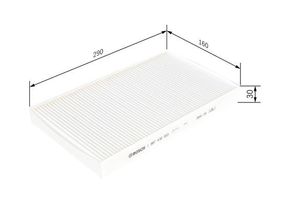 BOSCH Filter, Innenraumluft (1 987 432 003) BOSCH Filter, Innenraumluft (1 987 432 003)