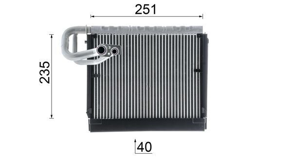 MAHLE Verdampfer, Klimaanlage (AE 106 000P) MAHLE Verdampfer, Klimaanlage (AE 106 000P)