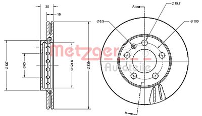 METZGER Bremsscheibe (6110403)