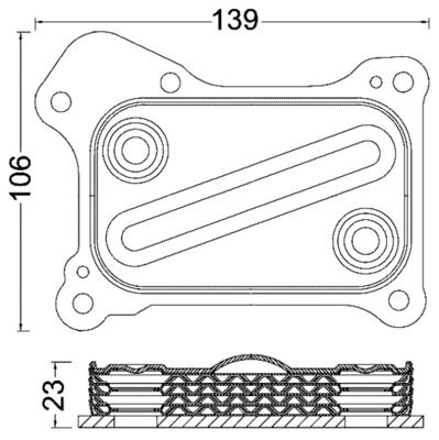 MAHLE Ölkühler, Motoröl (CLC 190 000S) Thumbnail