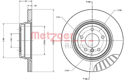 METZGER Bremsscheibe (6110705)