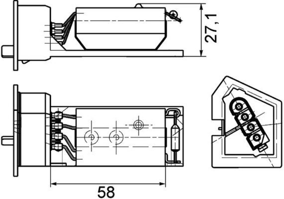 MAHLE Widerstand, Innenraumgebläse (ABR 11 000P) MAHLE Widerstand, Innenraumgebläse (ABR 11 000P)