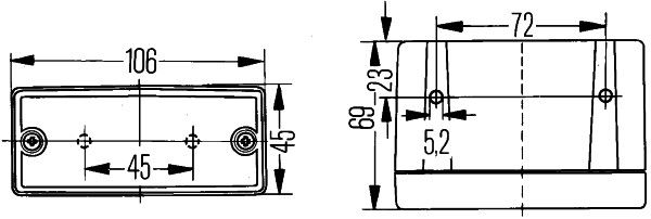 HELLA Nebelschlussleuchte (2NE 006 609-001)