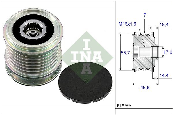 INA Generatorfreilauf (535 0165 10) 4005108546432 535 0165 10