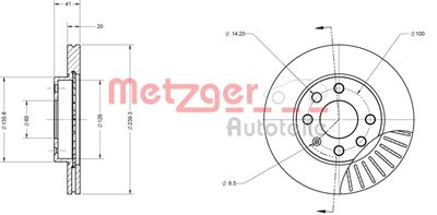 METZGER Bremsscheibe (6110054)