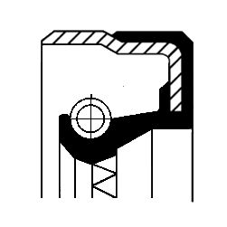 CORTECO Wellendichtring, Differential (01036481B)