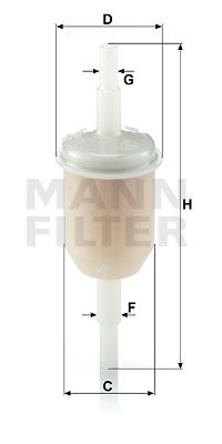MANN-FILTER Kraftstofffilter (WK 31/2 (100))