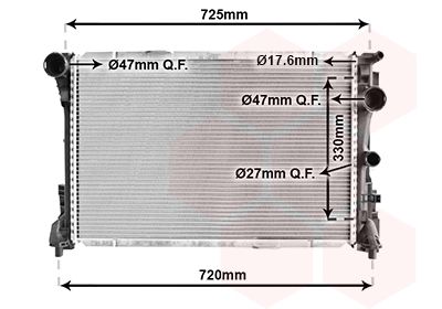 VAN WEZEL Kühler, Motorkühlung (30002575) Thumbnail