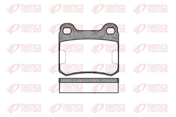REMSA Bremsbelagsatz, Scheibenbremse (0157.10)