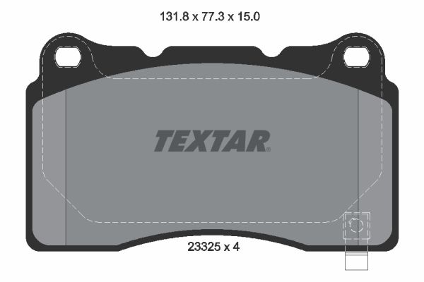 TEXTAR Bremsbelagsatz, Scheibenbremse (2332501)