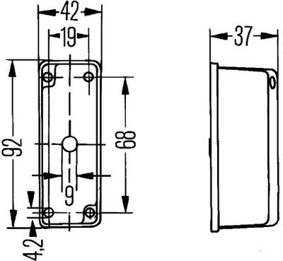 HELLA Umrissleuchte (2XS 005 020-001)