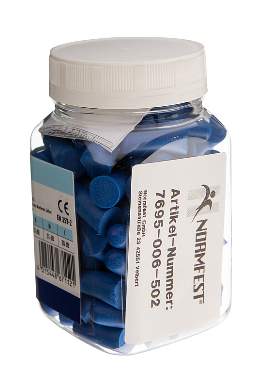 GEHÖRSCHUTZSTÖPSEL DOSE a 50 PAAR Orange (7695-006-502) | NORMFEST